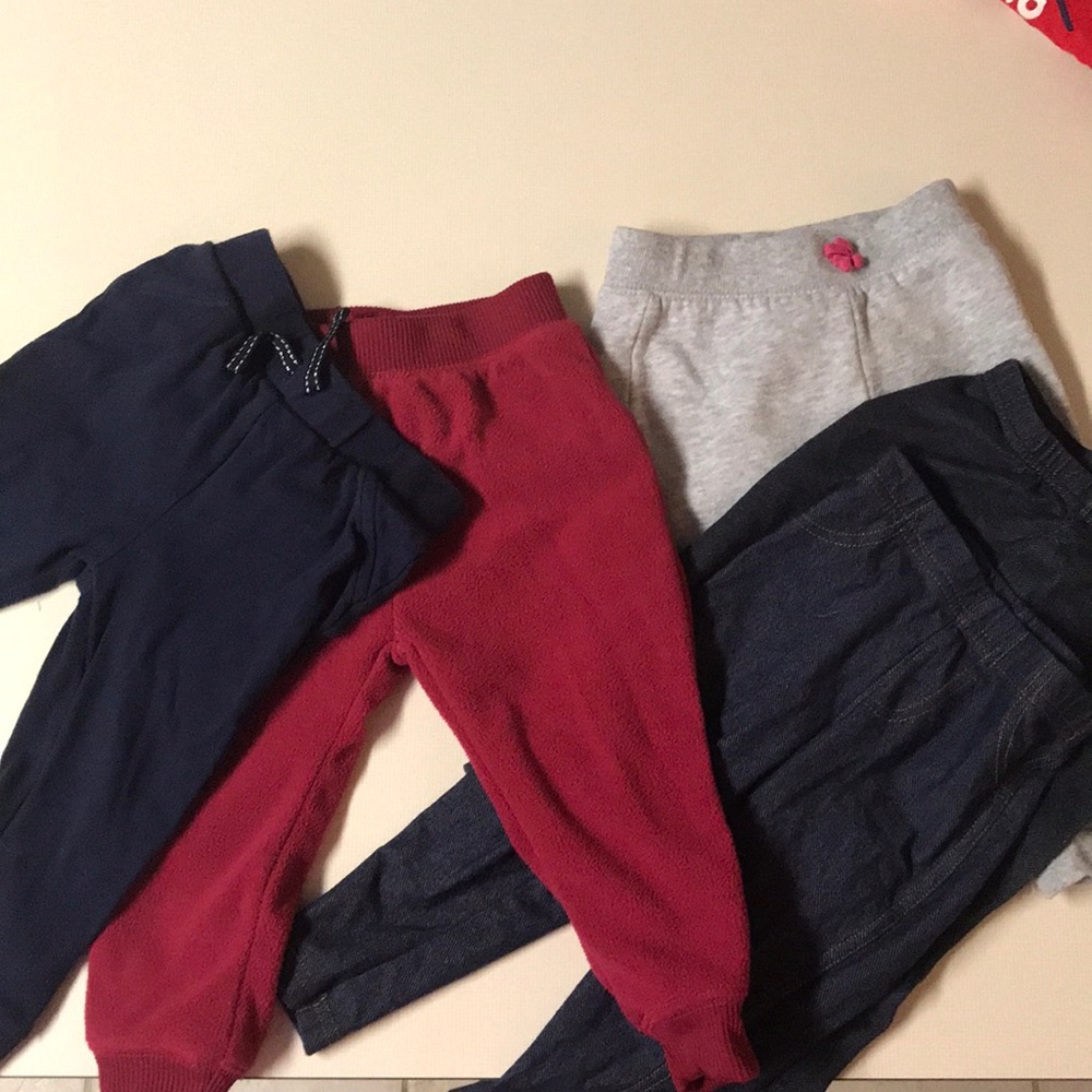 Set of 5 jeggings and sweatpants